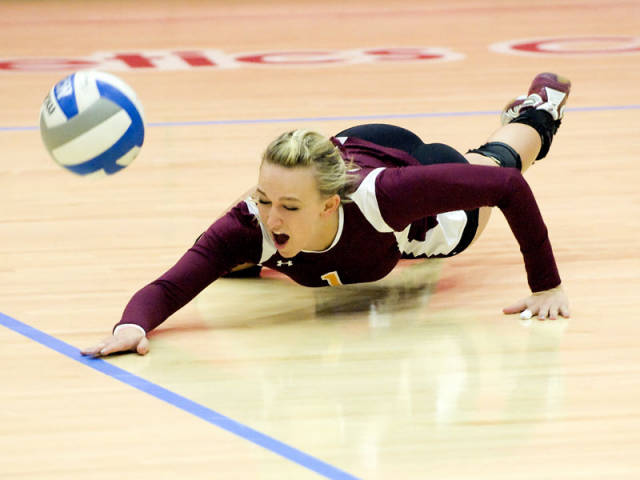 The volleyball team suffered a tough defeat in the MAAC finals.
