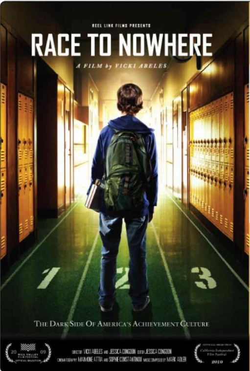 The poster for the documentary "Race to Nowhere," which was screened on Jan. 25.
