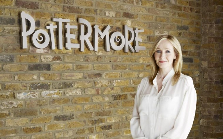 J. K. Rowling promotes her newest project, Pottemore.
