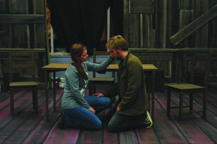Sophomore Alexandra Arso and junior Pieter Maddens battle with the turmoil of Dostoevsky’s characters.