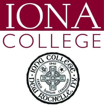 Top: The current Iona logo that is to be replaced in the upcoming rebranding initiative. Bottom: The Iona College crest will remain unchanged in the branding initiative.