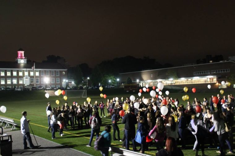 Students walked laps around Mazzella Field on Oct. 16 to raise money and awareness for the Leukemia and Lymphoma Society.