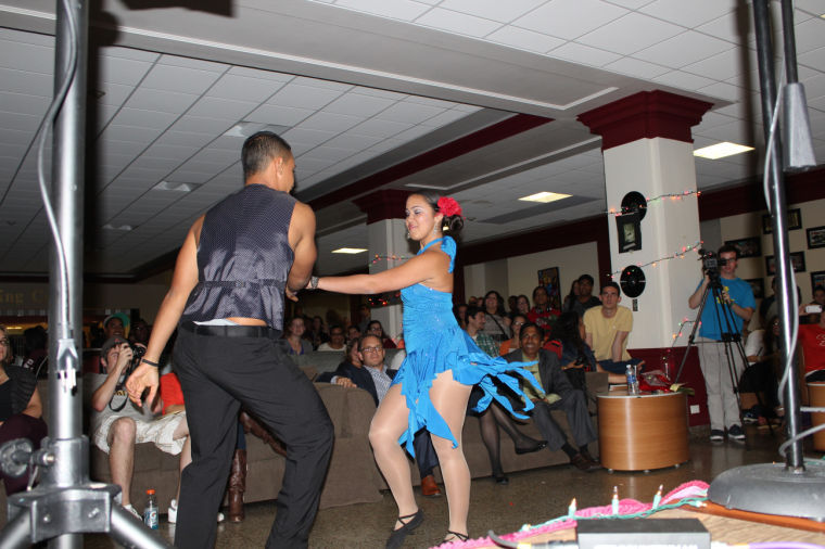 Carlos Babodilla and Jelanie Vega prepared a salsa dance.