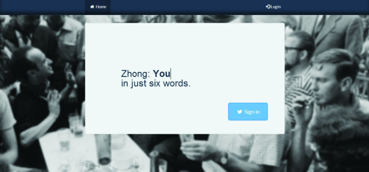 Zhong asks users to empower their words through Twitter.
