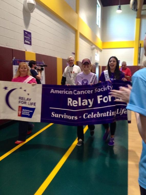 Junior Monica Jesby and freshman Niki Molfetas were two of the over 300 participants at Iona’s first ever Relay for Life.