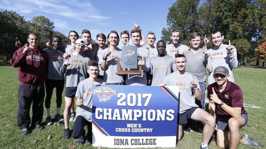 The+mens+cross+country+team+has+won+27+straight+MAAC+Championships.