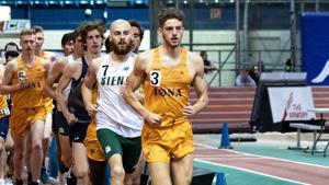 Iona mens track and field team finished third in the MAAC Indoor Championship. 