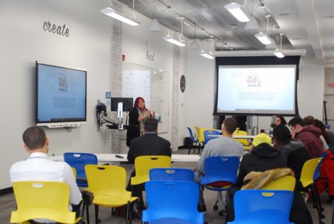 Long Island art gallery director shares her experiences, advice to students