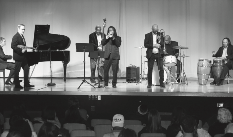 Rocky Middleton Jazz Ensemble performs at the Murphy Auditorium during Black History Month.