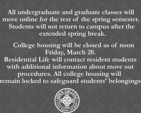 Iona College classes move online