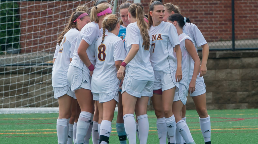 The Iona women’s soccer team has earned the United Soccer Coaches Team Academic Award for the past 10 out of 12 years. // Photo courtesy of icgaels.com 