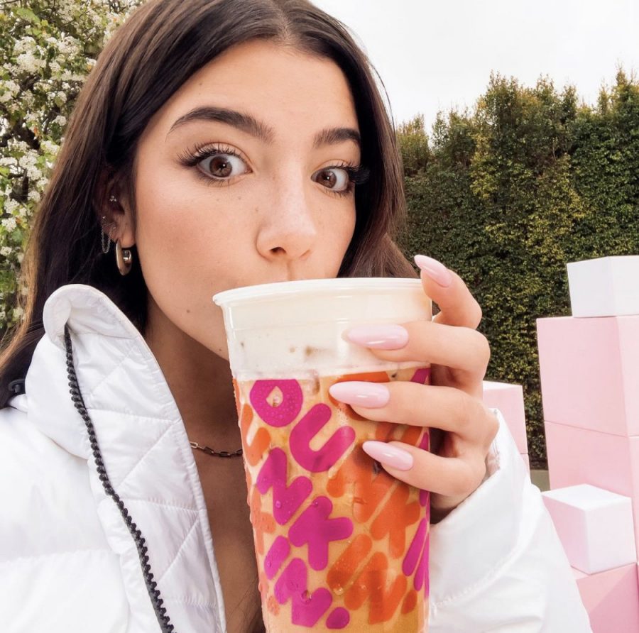 D’Amelio’s influencer status has led her to a partnership with Dunkin Donuts.