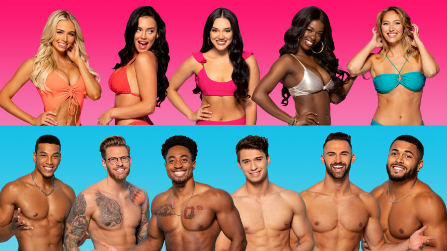 Photo caption: Love Island starts out with five single men and five single women, but can have up to as many as 40 people on standby to bring in throughout the show.