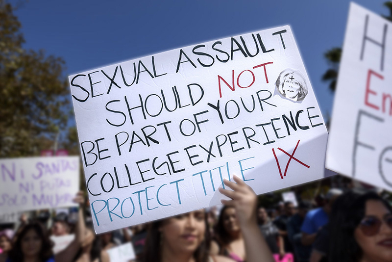 23.1% of female students and 5.4% of male students in the United States experience sexual assault and most cases go unreported.