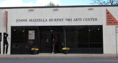 Located on North Avenue, the JoAnn Mazzella Murphy ’98H Arts Center, honors a longstanding trustee.