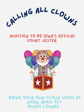 Auditions will be hosted in Burke Lounge for the next school clown