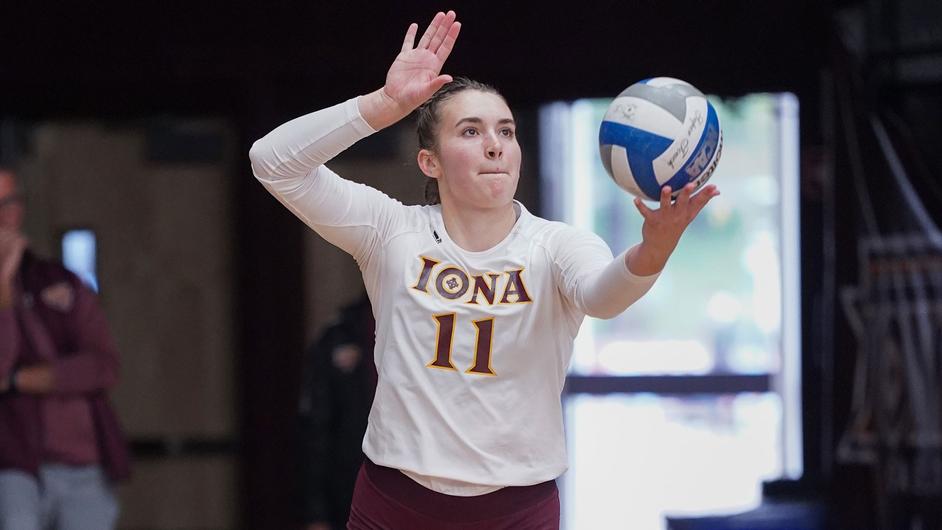 Iona’s 12 aces against LIU are second-highest in a three-set match over the last six-plus seasons.