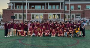 The rugby team played on homecoming weekend, one of five teams to do so.