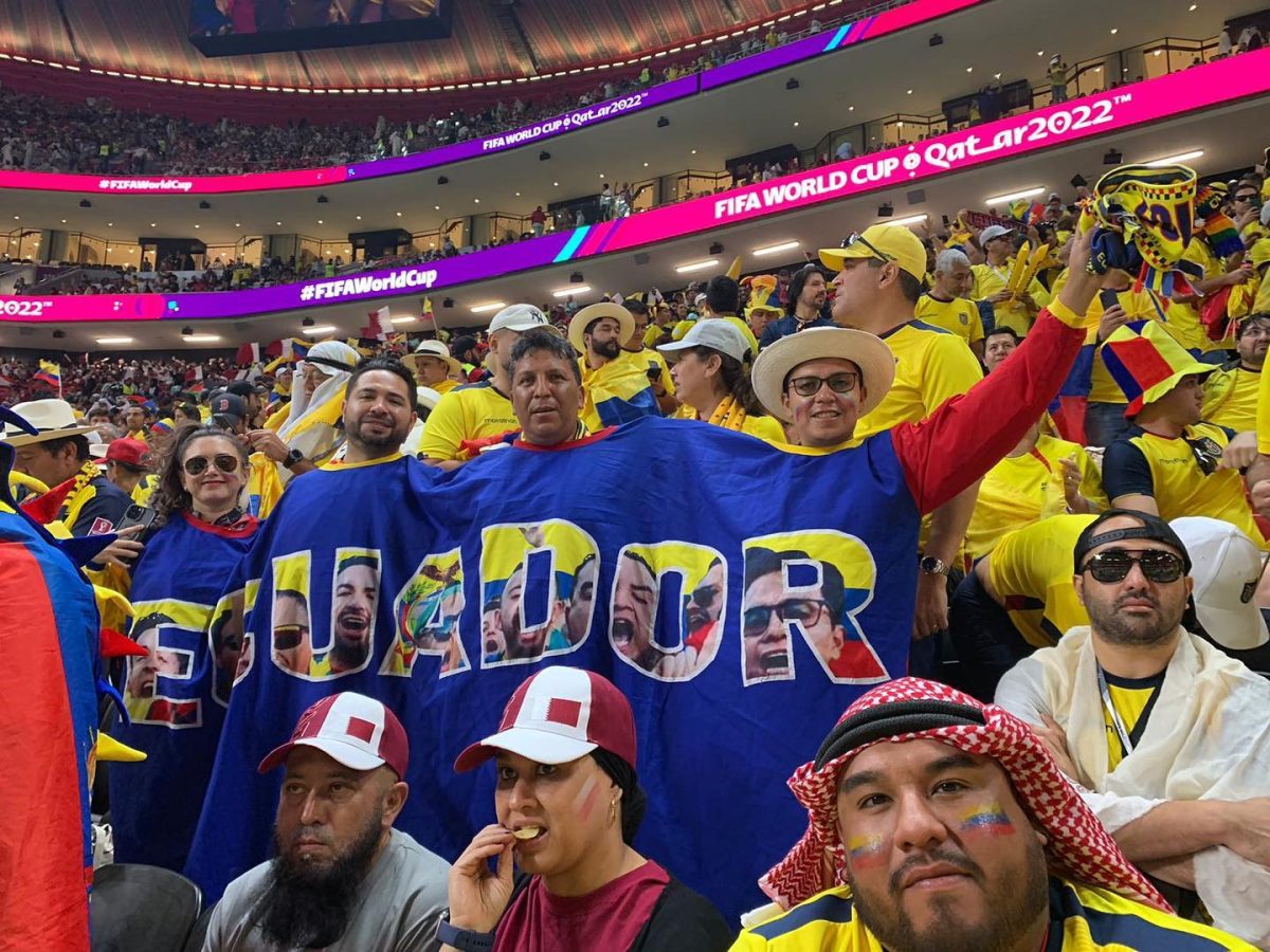 Members of La 593 at the 2022 FIFA World Cup in Qatar.